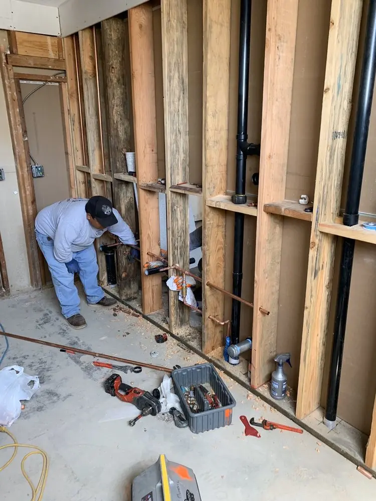 Commercial rough-in plumbing for Gas Line Repair in Wood River